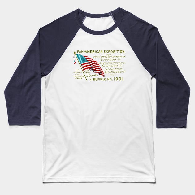 1901 Pan-American Exposition Buffalo New York Baseball T-Shirt by historicimage